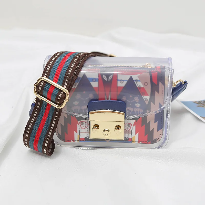 Новые сумки для женщин 2019 прозрачная сумка женские через плечо мультяшный принт