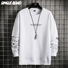 Мужская толстовка с круглым вырезом, в стиле пэчворк