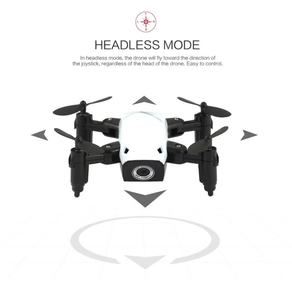 S9 2,4G мини складной Дрон 360 градусов флип один ключ возврат Безголовый режим H/L переключатель скорости RC Квадрокоптер с светильник
