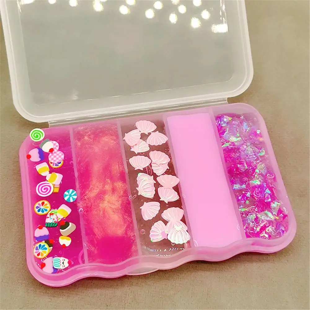 Творческий 5IN1 слизи пушистые бусины для слаймов Slime глина Лизун Playdough игрушка