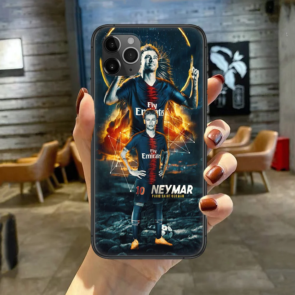 

Football Neymar Soccer 10 Phone Case Cover For Iphone 5 5S 6 6S PLUS 7 8 11 12 Mini X XR XS PRO SE 2020 MAX black Bumper Fashion