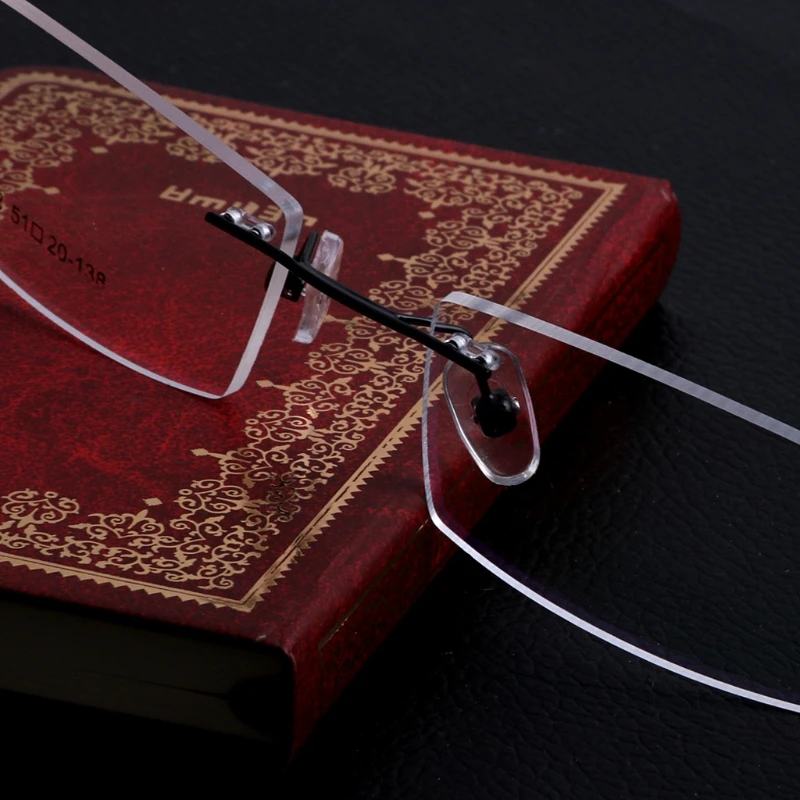 

Fashion Metal Rimless Eye Glasses Eyeglasses Frame Spectacle Frames 32CF