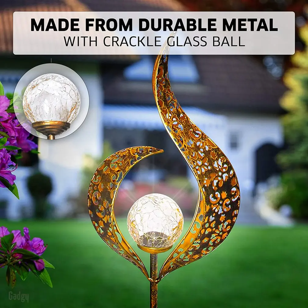 

New Flame Light Waterproof Iron Led Solar Light Outdoor Garden Lighting Landscape Decorative Light For Garden Lawn Lawn Lamp