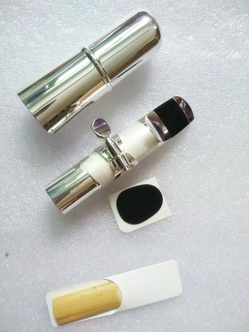 Профессиональный Саксофон тенор сопрано альт металлический мундштук Серебряный