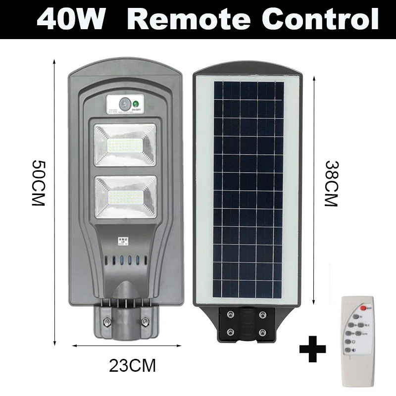 40W Remote Control Beylsion 20 Вт 40 Вт 60 Вт Солнечный уличный светильник s Солнечный СВЕТОДИОДНЫЙ светильник солнечный светильник уличный светодиодный солнечный открытый светодиодный солнечный светильник радар Сенсор - Испускаемый цвет: 40W Remote Control