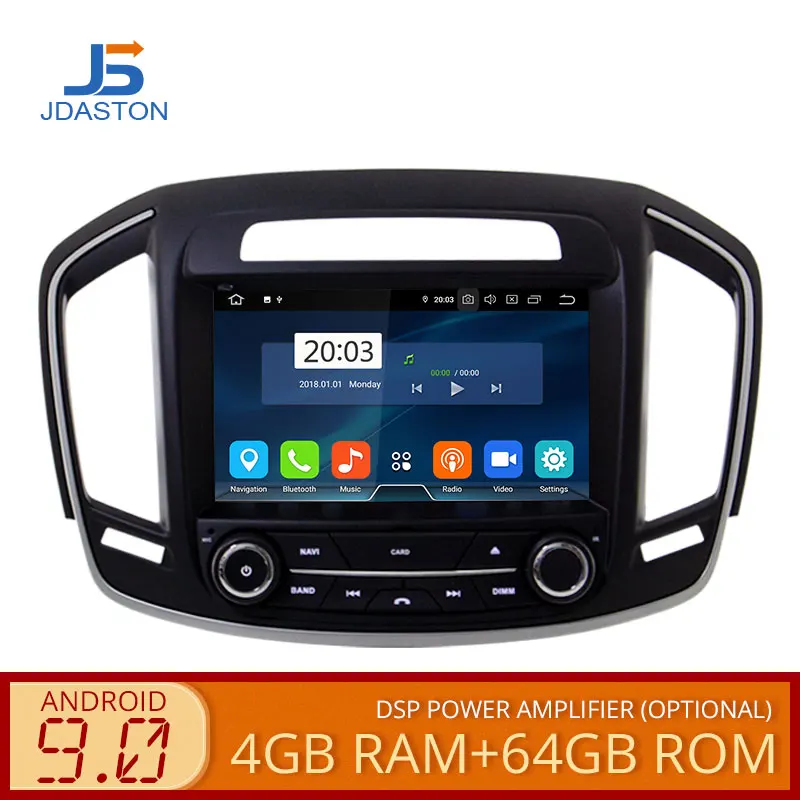 JDASTON Android 9 0 автомобильный dvd плеер для Opel Vauxhall Insignia 2014 2015 2016 2018 wifi Мультимедиа gps