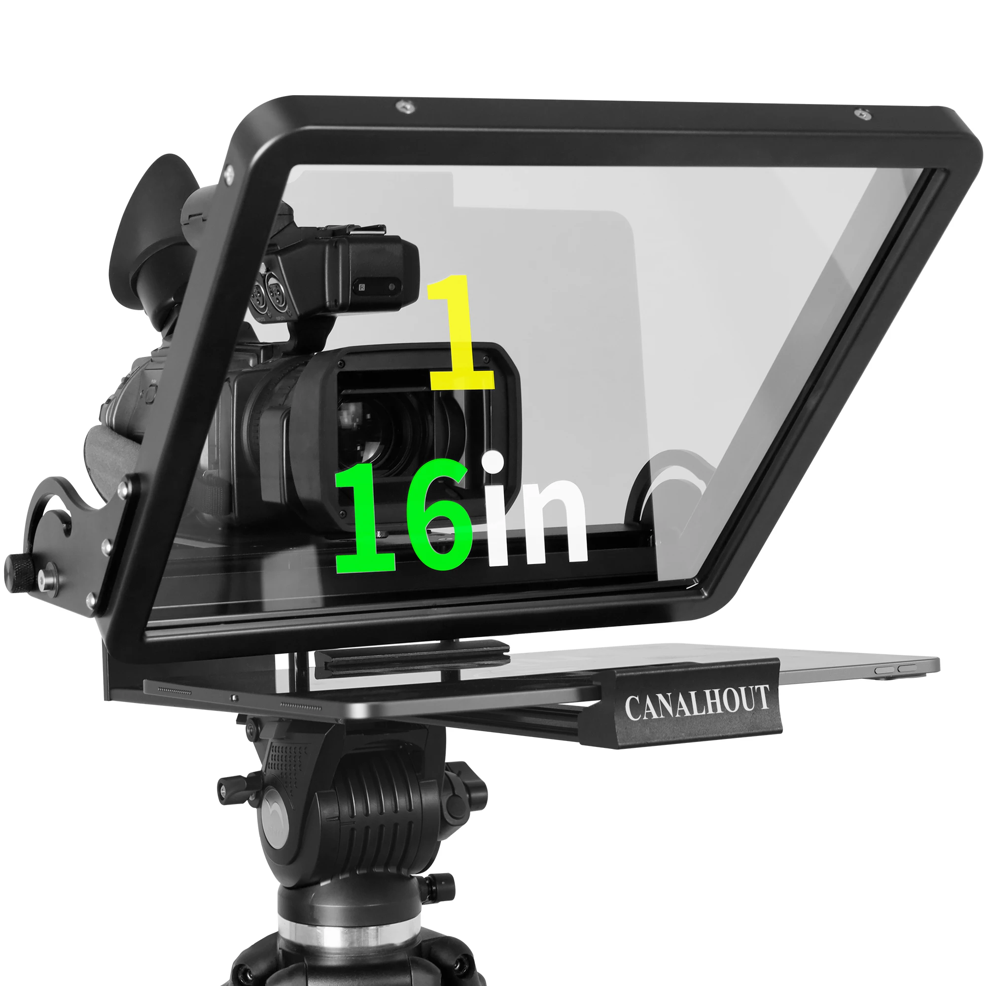 Универсальный телесуфлер CANALHOUT 16 дюймов для всех планшетов/iPad видеокамеры/DSLR