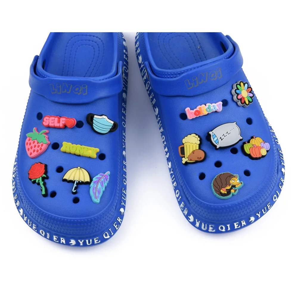 Pumpkin Ketchup Rose Strawberry Croc Accessories Charms Ornament  Shoe Decorations Fit for JIBZ Kids Gifts