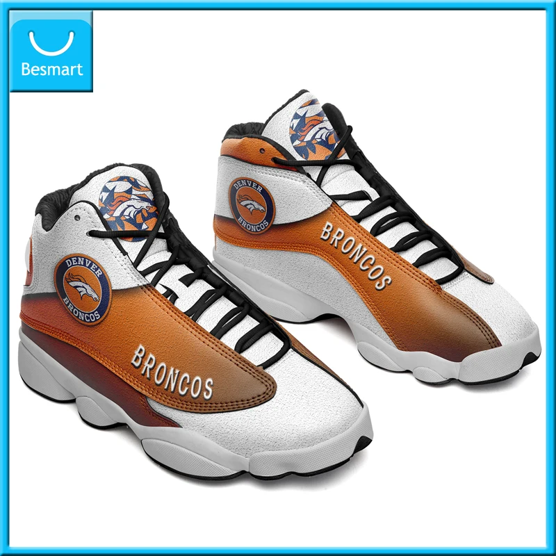 

Besmart Print On Demand Custom Sneaker Men's Basketball Sneaker Broncos team printing FedEX Free Shipping