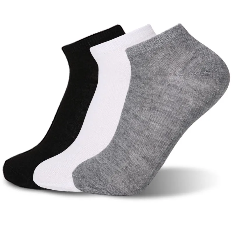 

5/10 Pairs Women Socks Breathable Ankle Socks Solid Color Short Comfortable High Quality Cotton Low Cut Sock White Black