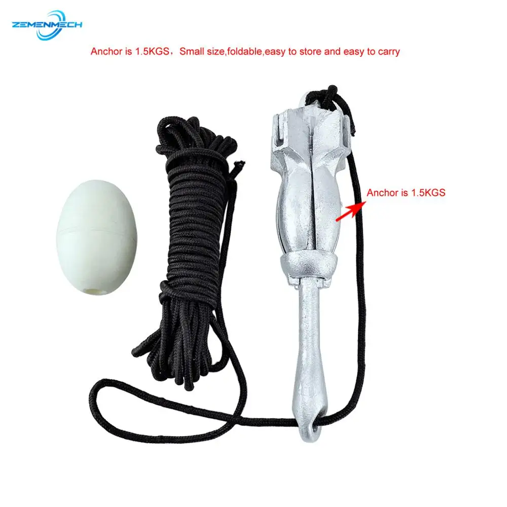 

1.5KGS Carbon Steel 4-Tine Folding Grapnel Anchor Umbrella Anchor Docking Boat Deck Hardware Marine Yacht Sailboat Watercraft