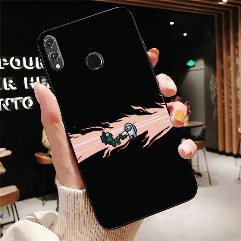 

Among Us Phone Case Black For Huawei Honor 7A/8X/9/9Lite/10/10Lite 9X 20 20S View30/30Pro Cases