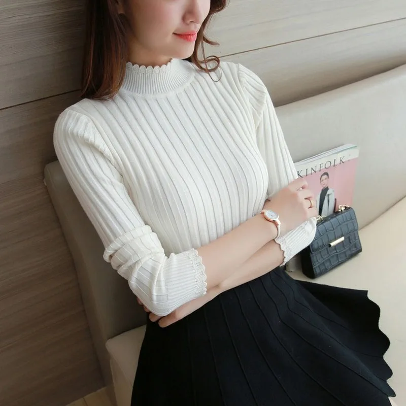 Осенне-зимняя новая нижняя рубашка Женский плотный Повседневный модный