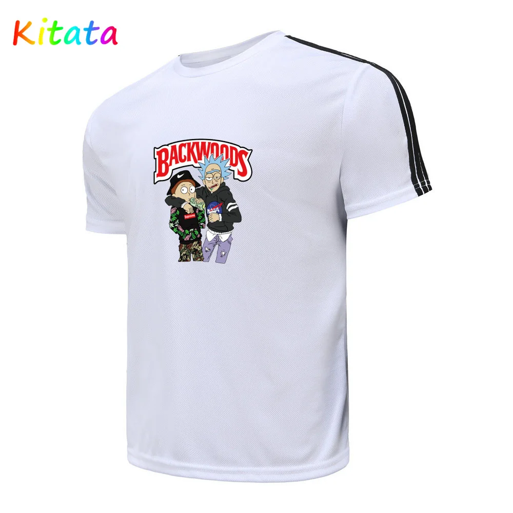 

Новинка, Мужская однотонная облегающая футболка backkwood, летняя модная дышащая Высококачественная Мужская футболка из чистого хлопка с корот...