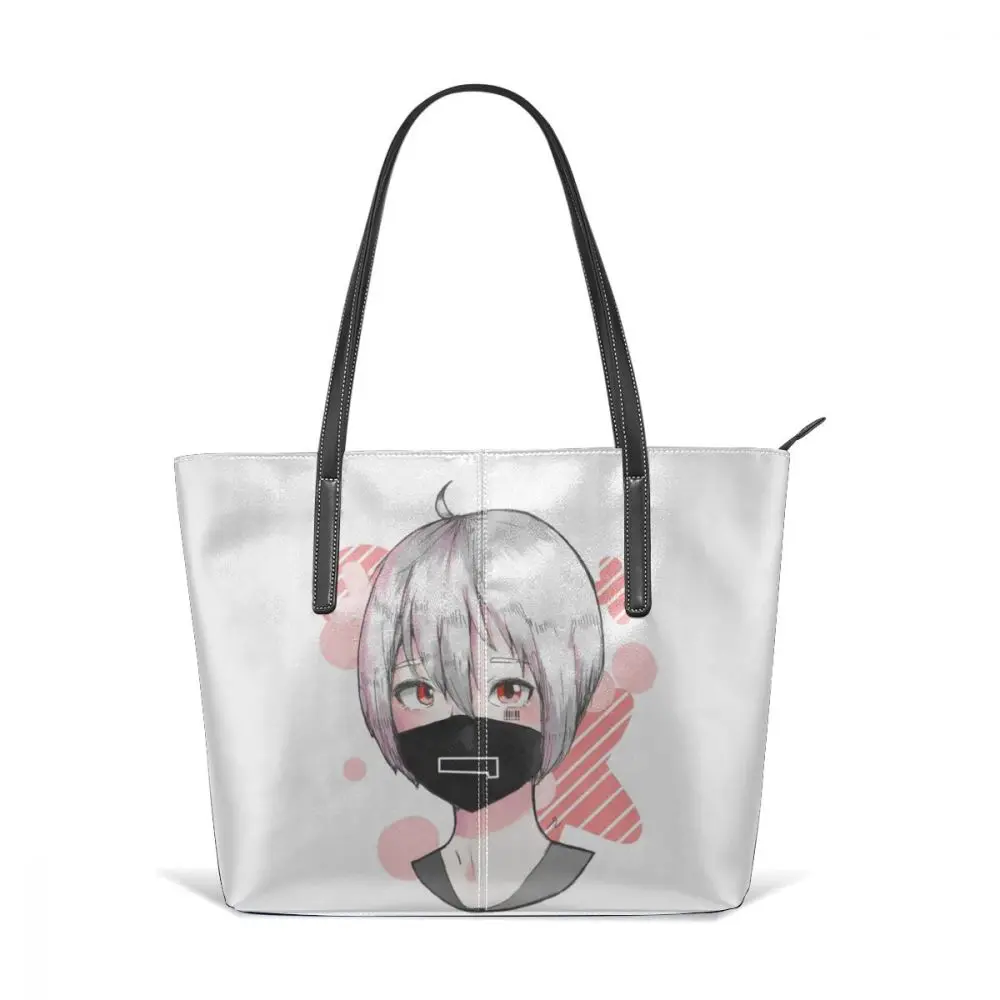 

Mafumafu Handbag Mafumafu Tomato Top-handle Bags Trending Print Leather Tote Bag High quality Wide Teen School Women Handbags