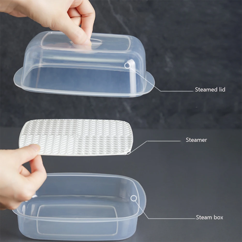 1 шт. пластиковый отпариватель для микроволновой печи с крышкой кухонный