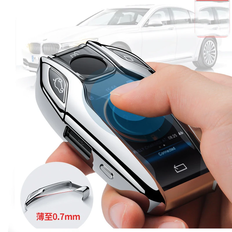 

TPU Car Fully Key Case LED Display Key Cover Case For BMW 7 series 5 series 53016 series GT x3 LCD Car Key Shell