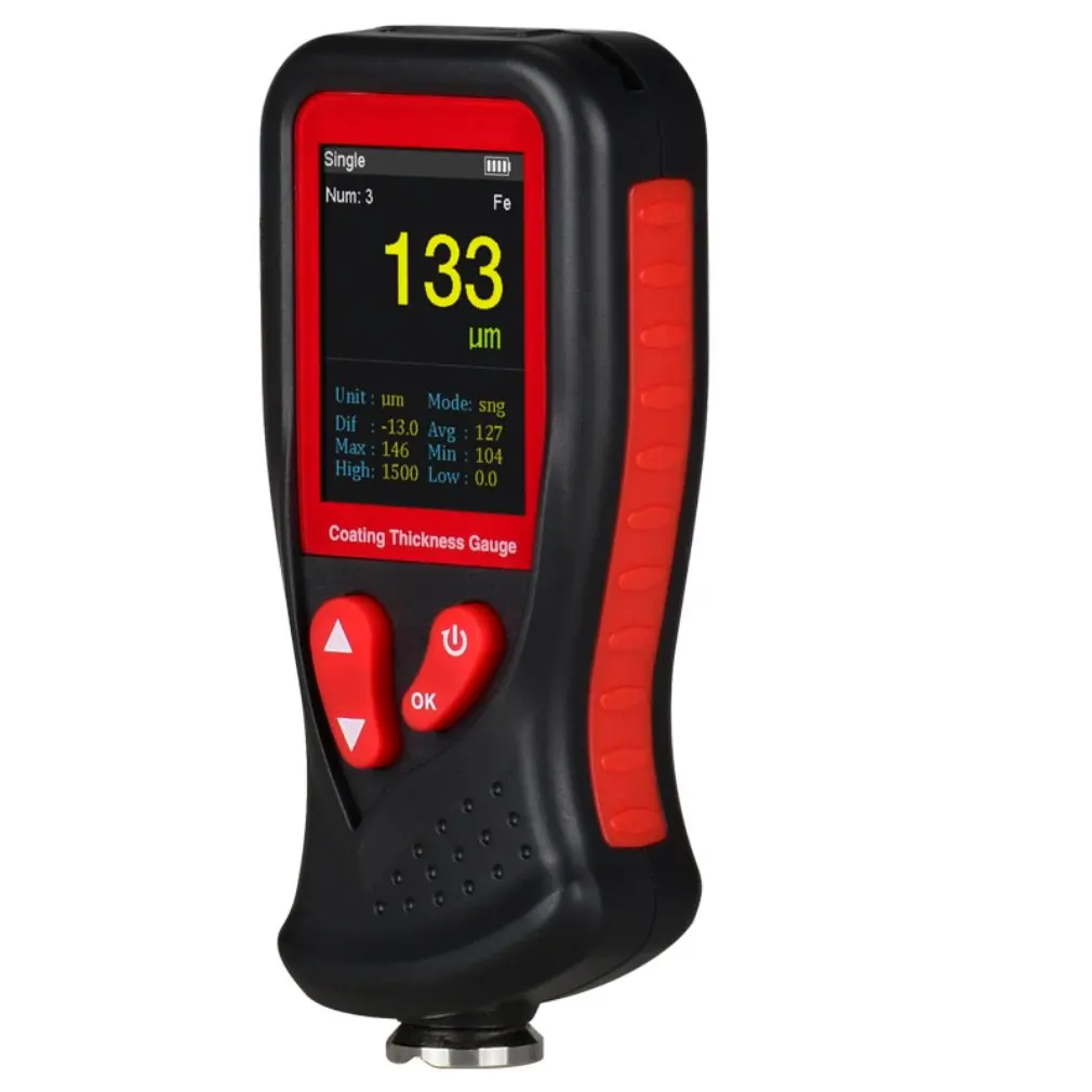 GT230 USB зарядка толщиномер краски магнитный с графическим дисплеем и высоким