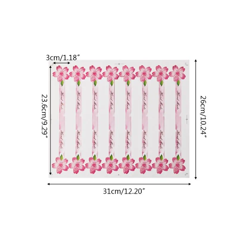 80 шт. Вишневый яичный желток четкая печать наклейка полоса упаковка для лунного