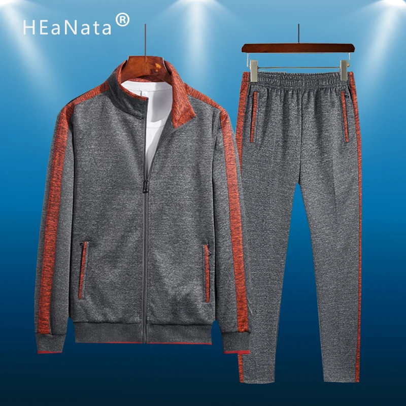 

Новый мужской спортивный костюм, брендовая одежда, мужской спортивный костюм, Свитшот и брюки для спортзала, костюм для бега