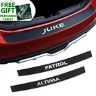 Защитные наклейки для заднего бампера автомобиля для NISSAN ALTIMA JUKE LEAF MAXIMA MICRA NOTE PATHFINDER ROGUE KICKS защитная пластина багажника