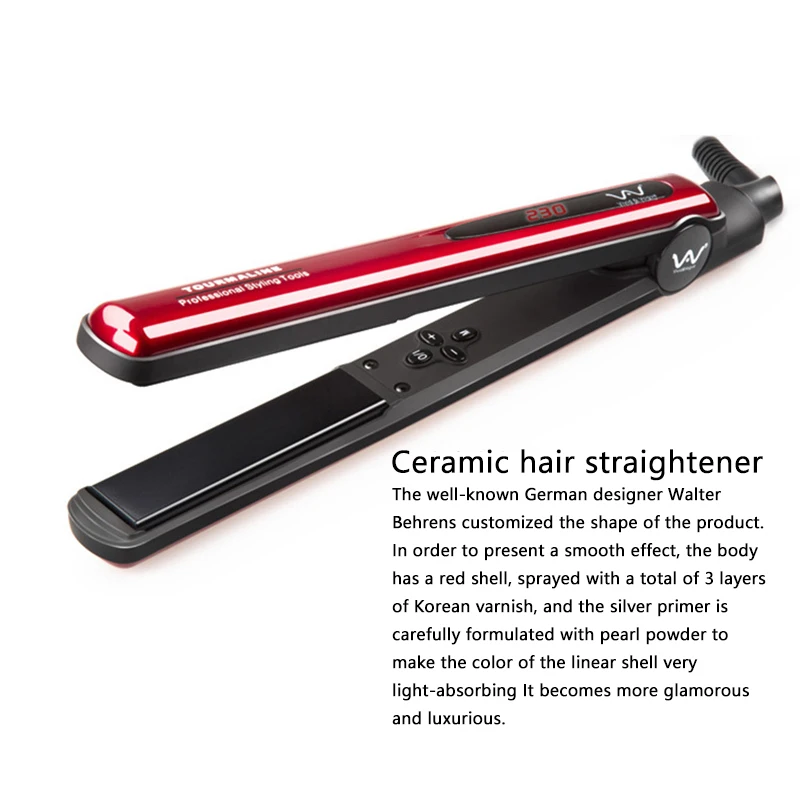 Яркий и профессиональный выпрямитель для волос светодиодный дисплей плоский