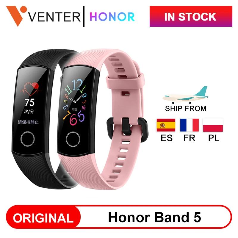 Оригинальный фитнес трекер Honor Band 5 Band5 цветной экран пульсометр датчик кислорода