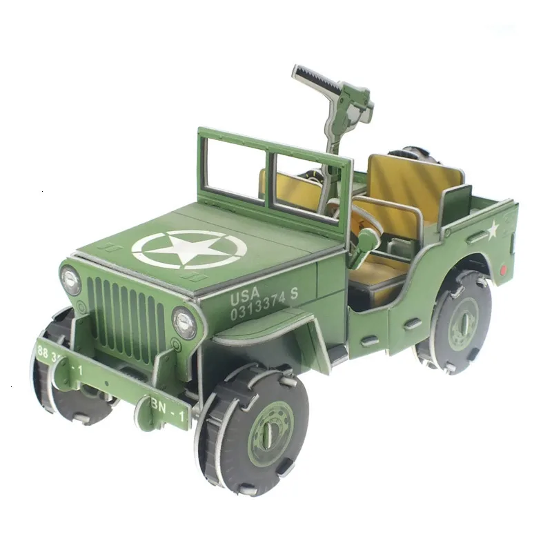 DIY 3D бумажная головоломка строительная модель развивающие игрушки для детей