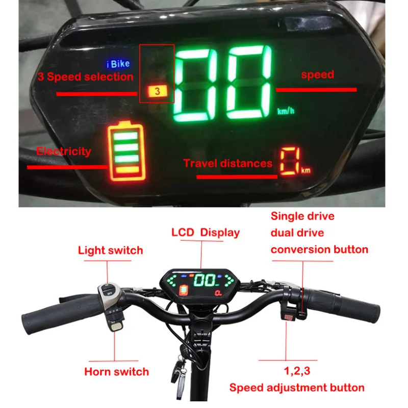 Over than 100km Adult Electric Scooter with seat 60V 3200W Foldable Hoverboard 36AH 11inch Tire Long Skateboard e scoote CE | Спорт и