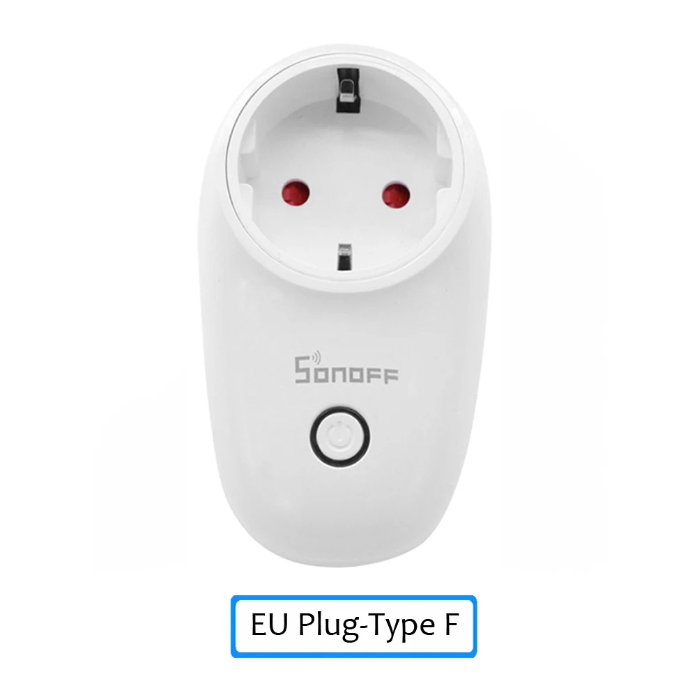 EU Type F 3 шт./лот Sonoff S26 Wi-Fi умная розетка ЕС Беспроводная вилка розетки питания умный дом переключатель дистанционного управления для Alexa Google Assistant - Комплект: EU Type F