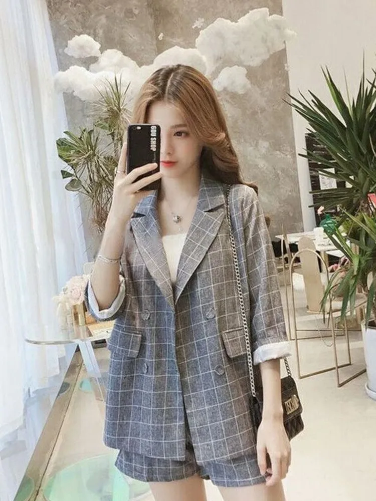 

Spring and summer new women's loose suit shorts two-piece suit