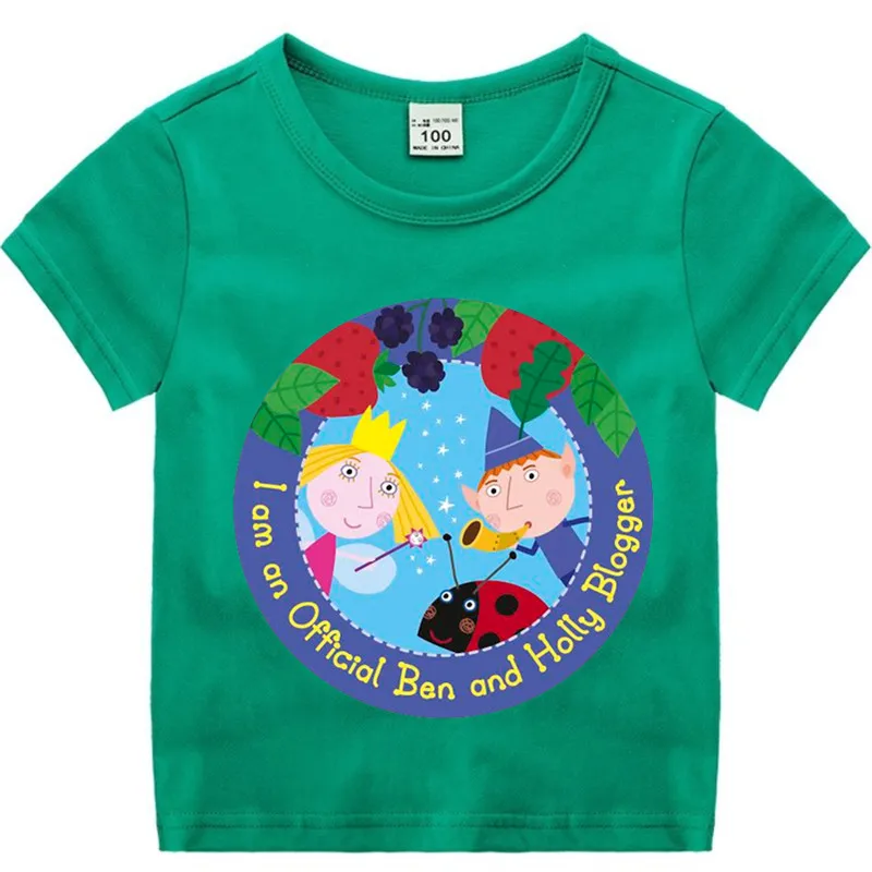 Хлопковая футболка для маленьких мальчиков и девочек с изображением страны Бен