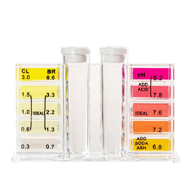 

1 Set Of Hot Sale Swimming Pool Special Test Kit Accessories Bromine Reading pH Reading Water Test Chlorine Water LX0C