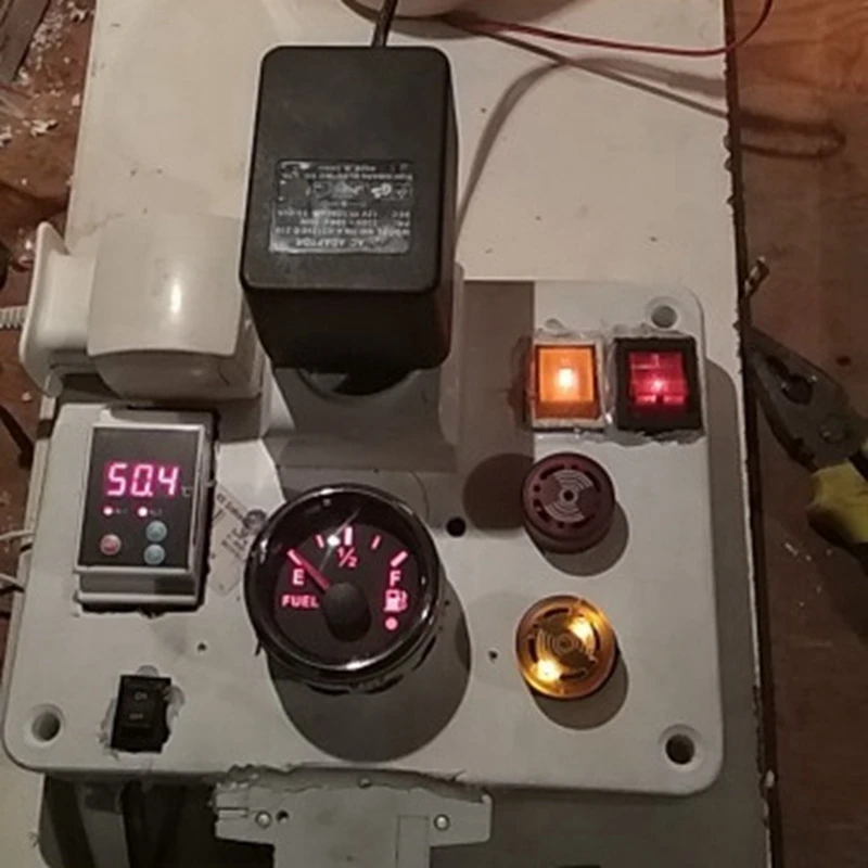 Датчик уровня топлива 52 мм 0-190 Ом переключаемый 240-33