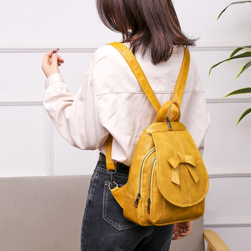 Женские кожаные рюкзаки для девочек-подростков Mochilas школьная сумка высокого