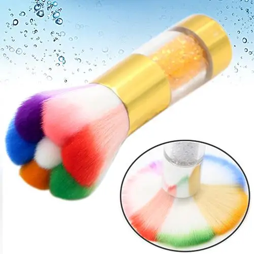 Макияжа инструмент для ногтей Стразы ручка щеточки мягкие пыли средство снятия