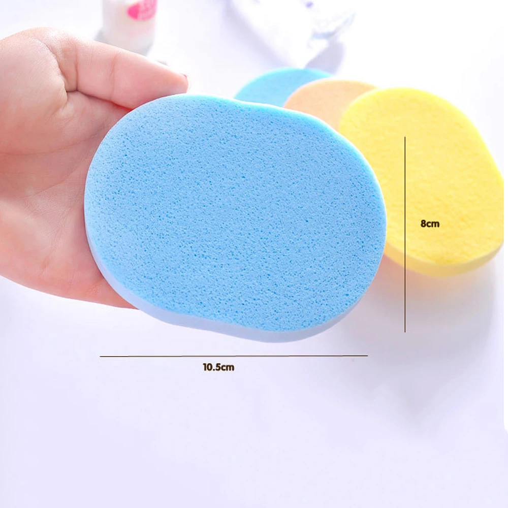 5 шт. спонж для умывания лица Мягкая косметическая губка очищения многоразовая