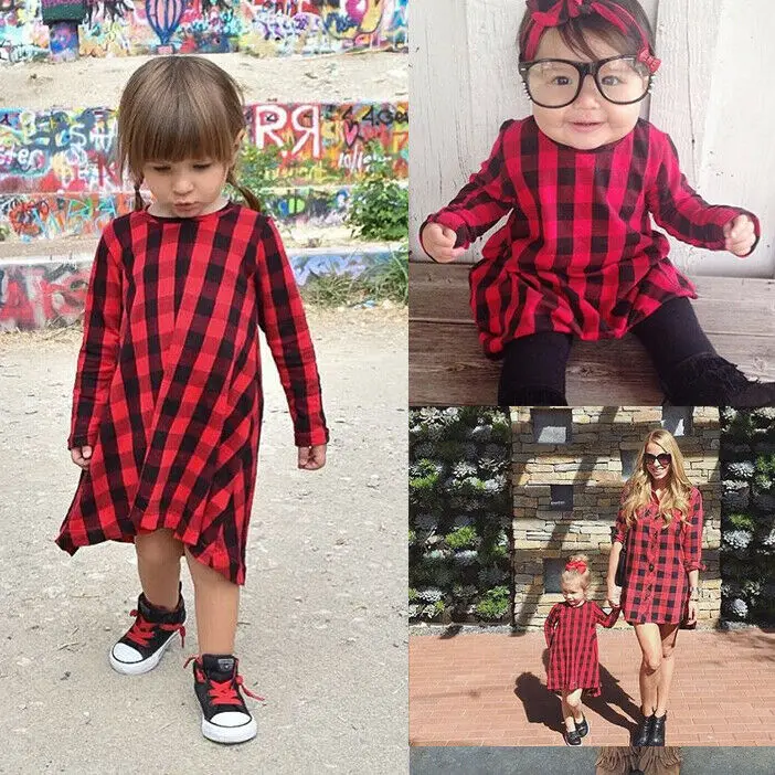 Милое повседневное Хлопковое платье трапециевидной формы до колена с длинными