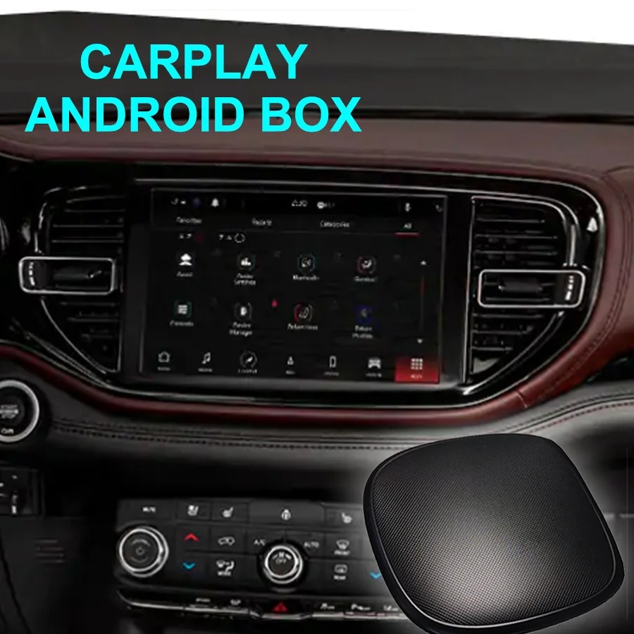 

Youtube Netfix Android 9 Qualcomm 4 + 64G Plug N Play Mini Wireless CarPlay Ai Box Для Dodge Durango 2021 2020 GPS-навигация