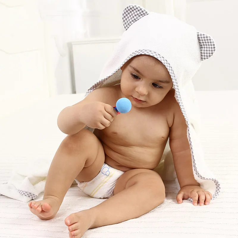 Безопасное и мягкое бамбуковое волокно Детская мочалка одеяло для новорожденных