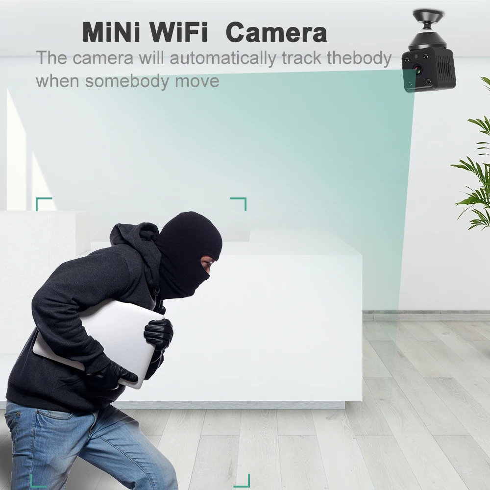 Мини камера видеонаблюдения DIDIHOU HD 1080P Wi Fi ночного видения удаленный монитор