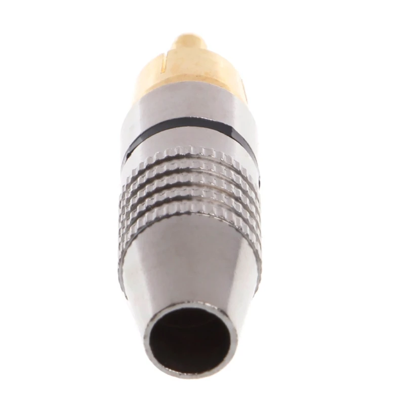 20Pcs RCA Plug Audio Video Locking Cable Connector Gold Plated Color Send Randomly Drop Ship | Обустройство дома