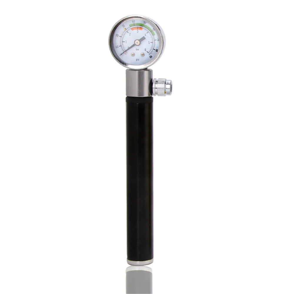 Сверхлегкий велосипедный насос с манометром портативный мини для