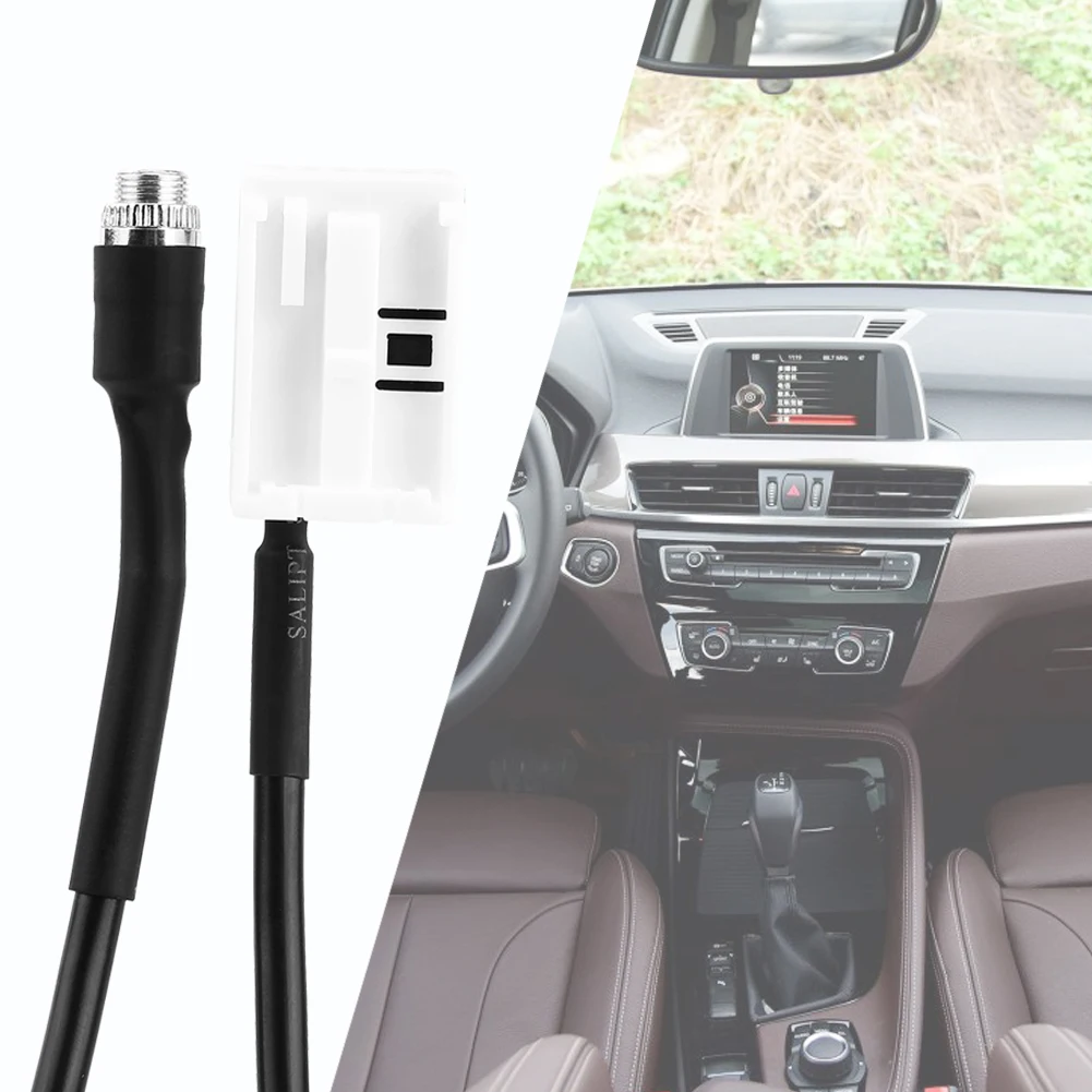 12 Pin Автомобильный AUX аудио кабель линейный разъем с резистором для BMW E60 E61 E63 E64 E65