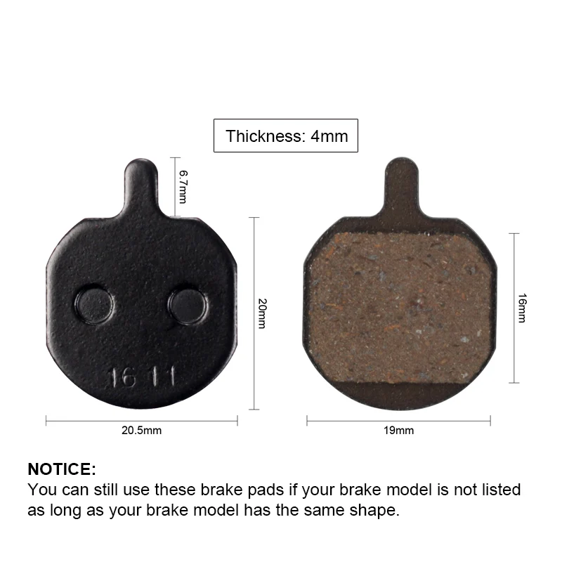 Велосипедные дисковые Тормозные колодки BIKEIN 4 пары полимерные тормозные для Hayes