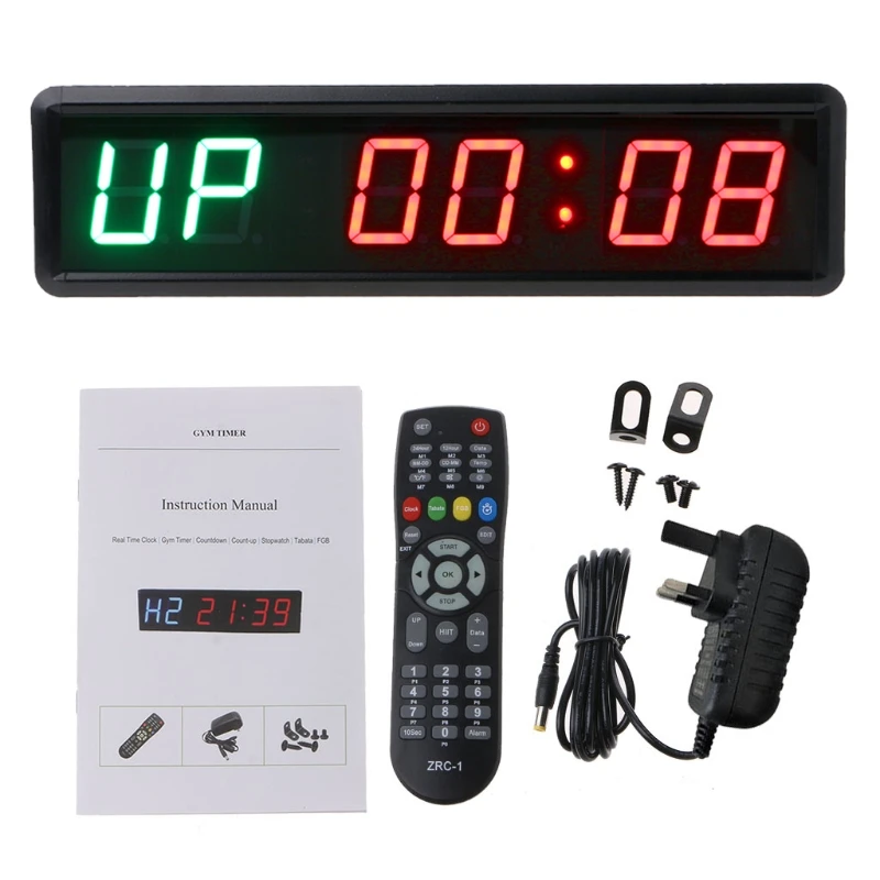 

Gym Timer Stopwatch with Wireless Remote for Gym Fitness Training Interval Timer