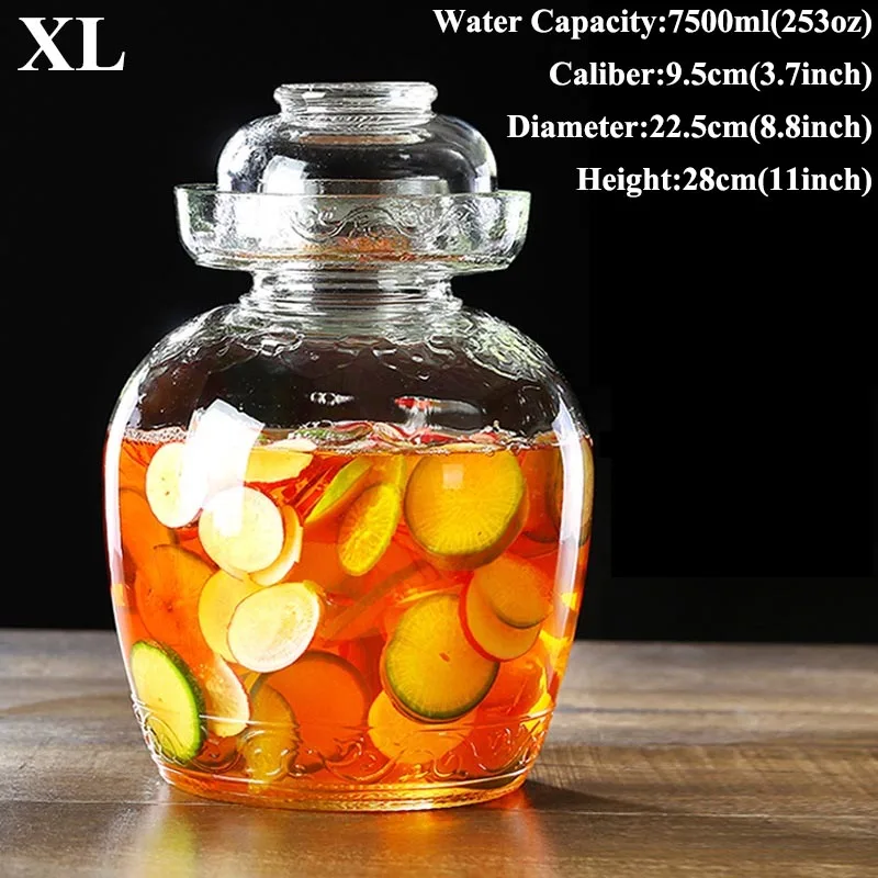 Утепленные Стекло банки для солений корейский кимчи банку травления редис