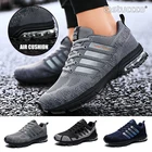 Кроссовки для мужчин и женщин, повседневная сетчатая обувь, увеличивающая рост, уличные беговые кеды, спортивная обувь, большие размеры 44