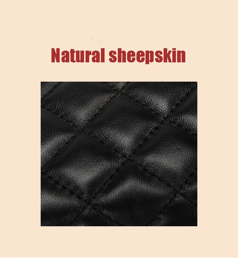 Fashion lady's handbag multi-layer small messeger bag  Korean leather  wallet hand bag sheepskin mobile phone bag images - 6