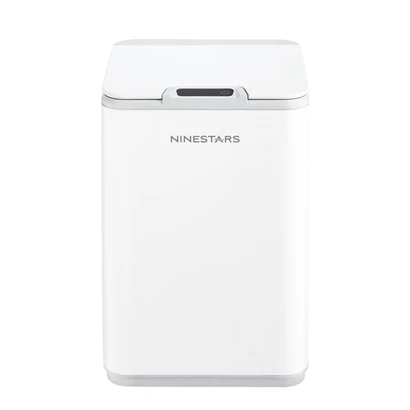 Ninestars 10л IPX3 Водонепроницаемый мусорный бак датчик бытовой умный мусорный бак Бесконтактный мусорный бак от xiaomi youpin - Цвет: White 10L